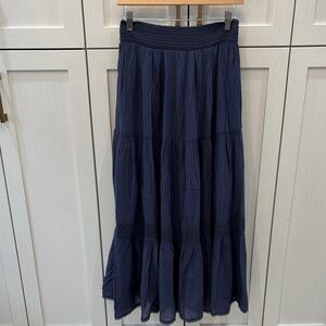 Aerie Deep Blue Maxi Skirt